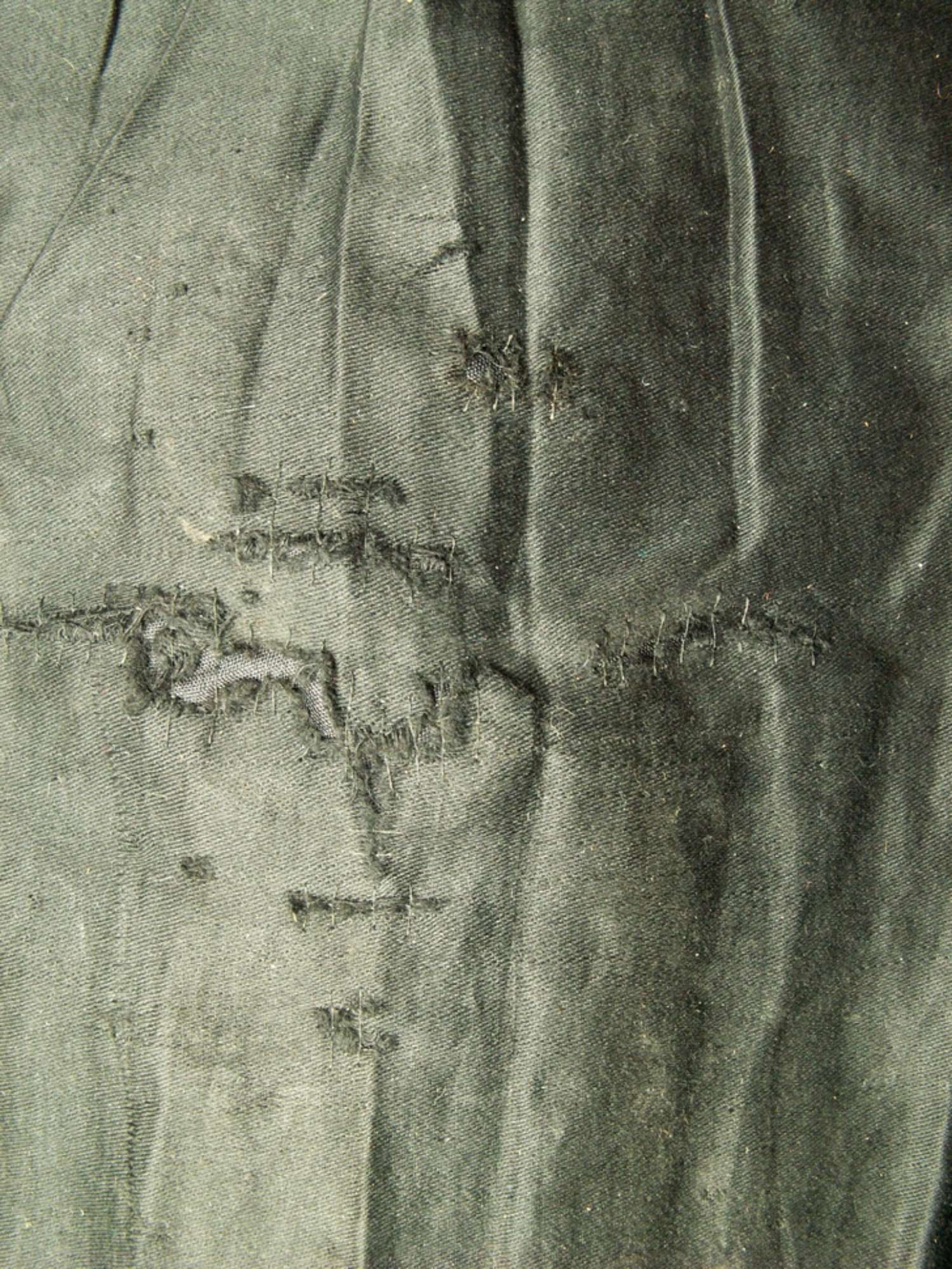 Strappo davanti dopo il restauro